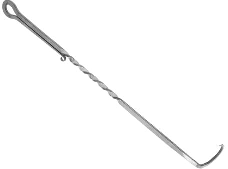 TOYANDONA Spatule à Viande Acier Inoxydable Avec Crochet Pour Barbecue Outil De Retour Pour Grillades Et Fumoirs Accessoires De Cuisson Pour Viande