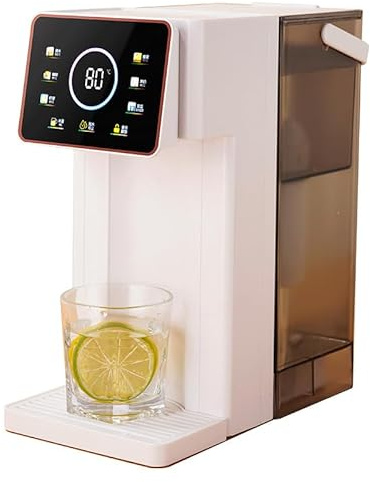 Dispensador de Agua con Filtro Caliente Frío Instantáneo Fuente Para Beber Eléctrica Pequeña Escritorio 2000 W Calentamiento Rápido 3S 6 Configuraciones Temperatura Capacidad 3 L Pantalla Táctil LED