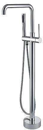 MRKU Grifo de bañera de pie, Monomando de caño Alto, Mezclador Independiente, rotación de 360° para baño