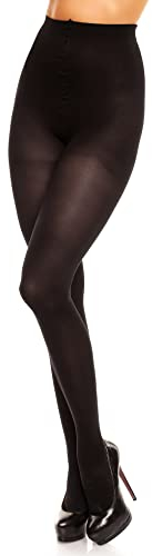 Glamory Damen 70 Stützstrumpfhose-black-44-46