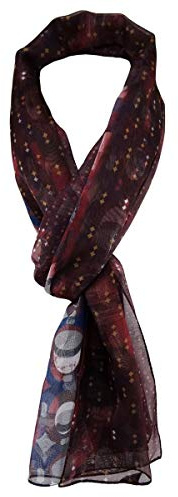 TigerTie unisex chiffonsjal i mönstrad – gr. 160 cm x 36 cm