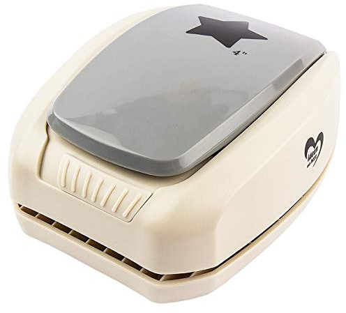 Ideen mit Herz Jumbo-Stanzer, Stern, Motivgröße: Ø 8,9cm | Geschenkanhänger, Baumschmuck, Plaketten & Aufleger basteln | extra groß