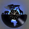 Vinyl Wanduhr, Afrika - Safari Tiere 7 Farbe Nachttischlampe Retro Wanduhr, South African Tier Geschenke handgemachte Hauptwanddekor,A,with Light