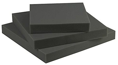 SEEBAUER living Schaumstoff Ultra Strong RG 60/70 (Sehr fest) 50 x 50 x 5 cm Schaumstoffplatte für Polster und Sitzkissen, Polsterschaumstoff als Zuschnitt für Sitzpolster