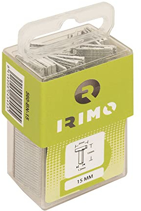 GRAPAS TIPO CLAVO 15mm, 1000 UNIDADES 560-BN-15 IRIMO