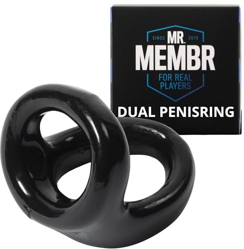 Mr. Membr Penisring Hodenringe für Den Mann - Doppelter Penis ring für Männer - Cock Ring und Hodenring für länger anhaltende Erektion – Dehnbar Hoden Sexspielzeug