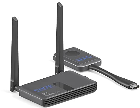 PureLink® Wireless-HDMI Set, Transmission HDMI sans Fil, Full HD, 1080p, Transmission Non compressée jusqu'à 30 mètres de Distance, Ensemble dongle émetteur et récepteur, Noir