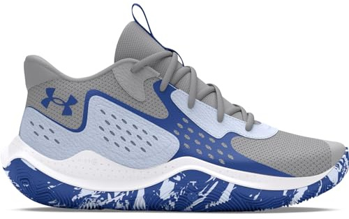 Under Armour Unisex's Ua Jet '23 Basketball Shoe, Mod Gray Nimbus Blue Tech Blue, 45 EU