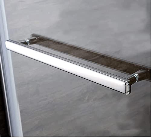 ASerZenith Pomo Moderno para Puerta de Entrada de Acero Inoxidable, Tiradores de Puerta de Granero, Barra para Toallas de baño, botón Interior para mampara de Ducha (tamaño: 500 mm) (600 mm)