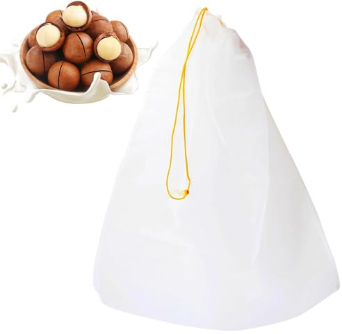 Filtro para - de Filtro de Nylon de Malla Fina, Filtro con Diseño de Cordón Ajustable | Suministros de Apicultura Reutilizables y Lavables para Leche de nueces, Sopa de Pollo,