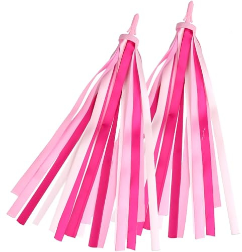 1Pair Bike Streamers,Micro Bike Scooter Ribbons Tassels for Girls Accessories Kids,Bicycle Grips Ribbon Decorations for Children Girls Boys Easy Installation Bike's Handlebars Rainbow beauty Accessory