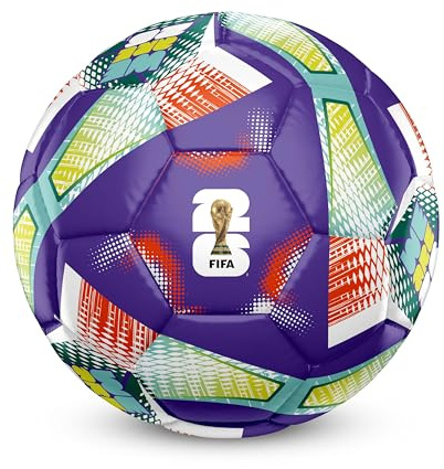 Hy-Pro offiziell lizenzierter FWC26 Fußball der Größe 5 – Trainingsball mit Trophäen-Design und Grafiken der Gastgebernationen, Fußballgeschenk für Jungen – FIFA Fußball-Weltmeisterschaft 2026 Design
