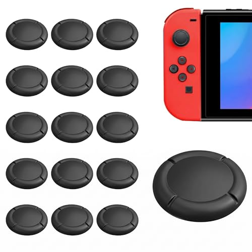 Capuchon de Rechange pour Manette Switch Joystick Caps, Grips de Pouce en Silicone Antidérapants pour Manettes, Protection Analogique Améliorée pour Expérience de Jeu Optimale（16Pieces