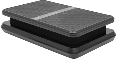 Vibrationsplatta, svängplatta med fjärrkontroll, viktminskning, vibrationsplattform, 99 steg helkroppsträning, 150 kg lastkapacitet, för fitness, fettförbränning (svart)