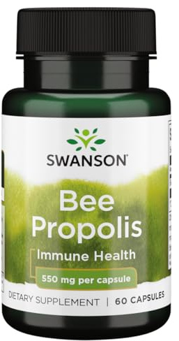 Swanson Bee Propolis 550 Milligrams 60 Capsules