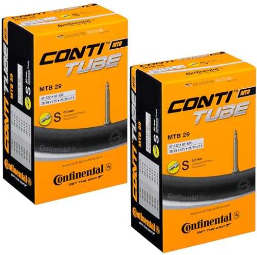 Continental Mountain/Cross Inner Tubes Pair 29 x 1.75-2.5/ 700c Presta 60mm