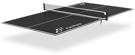 EastPoint Foldable Table Tennis Conversion Top - 9 ft x 5 ft, Blue - Net & Posts Included as Ping Pong Accessories - Wood Surface for Table Tennis - Foldable Design for Billiard Room