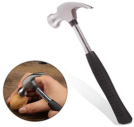 Marteau à panne fendue avec tête incurvée en acier et manche en fibre de verre 113,4 g