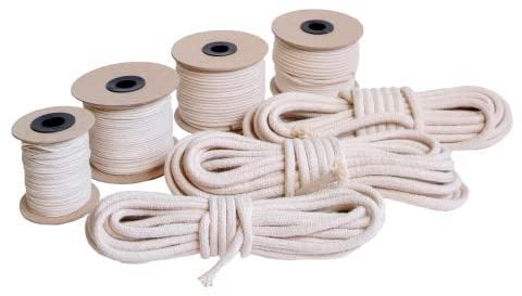 EdcX Braided Cotton Wick 1.4-10 mm for Smokeless Candle Making