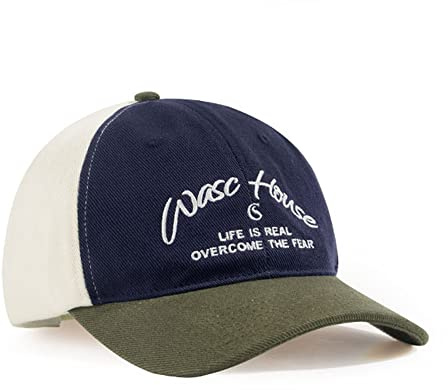 CLAPE Unisex Stickerei Basecap Vintage Baseball Cap Cotton Twill Dad Cap Casual Outdoor Sport Cappy Verstellbar Fitted Cap NavyBlue BB10