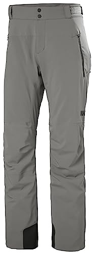 Helly Hansen Alpha LIFALOFT Insulated Ski Pant - Waterproof Winter Pants for Men - Cold Weather Gear Winter Trousers - 876 Concrete - Medium