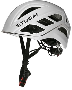 STUBAI Nimbus Plus Casque d'escalade ultra léger | Blanc 240 g | Casque d'alpinisme pour homme et femme | Casque de montagne pour escalade sportive, via ferrata, alpinisme, randonnée à ski, escalade