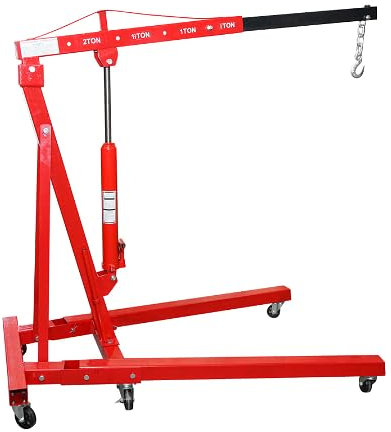 Gru per Officina 2 TON Gru gruetta idraulica da Officina Gru idraulica Pieghevole 2000kg Sollevamento Motori