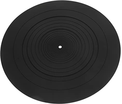 SUPVOX tappeto di registrazione tappetino per il piatto registrare vinile protettivo il vinile silicio giradischi per dj accessori per in Gel di silice Black