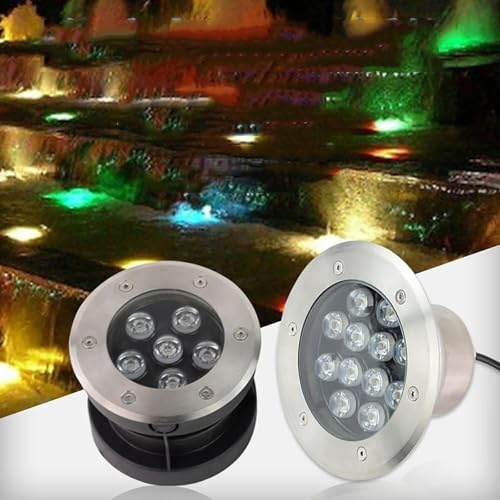 Luce LED subacquea per laghetto, 9 W, per giardino e paesaggio, illuminazione esterna impermeabile, ideale per laghetti di pesci, pozzi e giochi d'acqua decorativi
