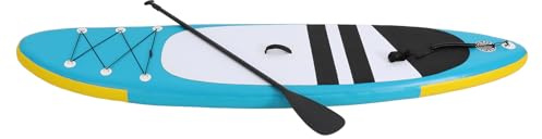 awolsrgiop Aufblasbare Stand Up Paddle Boards Multifunktionale Paddleboard Mit Handpumpe, Tragetasche, Sicherheitsleine, Einstellbares Paddel, für Aller Fertigkeitsstufen, 305×76×10cm, bis 150KG, Blau