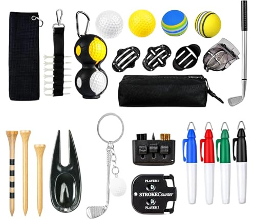 Calendario de Adviento de golf, accesorios de pelota deportiva de 24 días, calendario de cuenta regresiva para entusiastas del golf, divertido diseño diario, para jugadores, coleccionistas