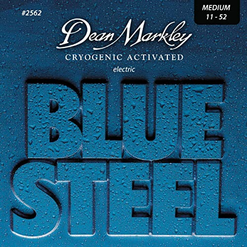 Dean Markley Blue Steel Electric MED 2562 - Juego de cuerdas para guitarra eléctrica de acero, 011-052