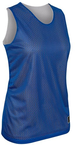 Champro Polyester Reversible Basketball Jersey, Women's Medium, Royal, White