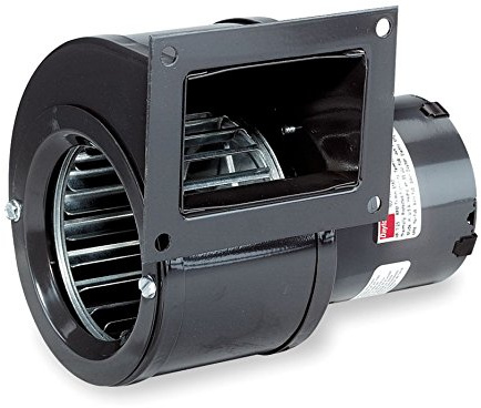 DAYTON 1TDP7 PSC Blower, Black, Draft Fan, 115 Volt, 146 CFM, Outdoor Wood Furnace Fan