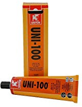 Griffon 6111021 UNI-100 lim för PVC-rör, röd