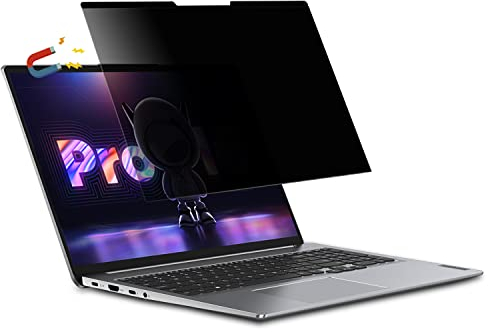 ZoRoll Magnético Filtro de Privacidad para 15.6 Laptop, Pantalla de Privacidad Filtro | Premium Notebook Filtro de Privacidad |Reversible Anti-Glare de Filter Film para 15.6 Pulgadas 16:9 (351X204mm)
