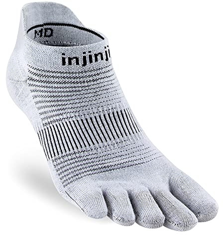 Injinji Run Original Weight No-Show (Small, Gray)