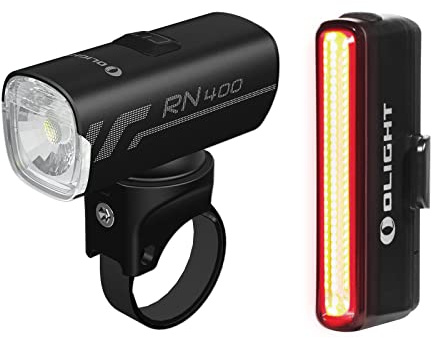 OLIGHT RN400+SEEMEE30C Set Luci Bicicletta Anteriori e Posteriori USB Ricaricabile Luci Bici LED Super Luminosa Impermeabile con 5 Modalità per L'Esterno,Illuminazione Campeggio Ciclismo Notturna