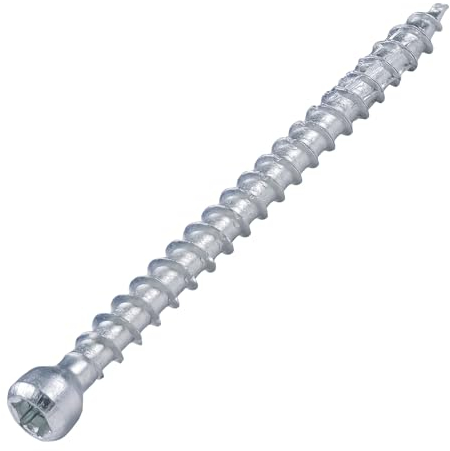 SCREW REBEL Konstruktionsschrauben mit Zylinderkopf, Vollgewinde 6x180 mm - 100 Stück Holzbauschrauben verzinkt mit TX 30 Antrieb - Sparrenschraube, Holzverbinderschraube