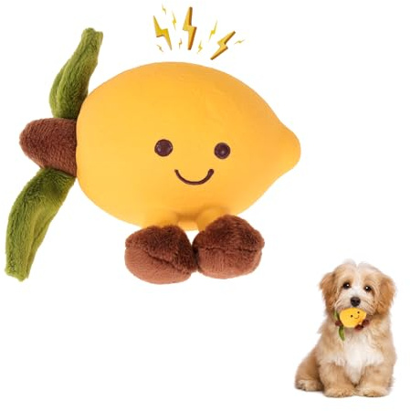 SRIZIAN Quietschendes Hundespielzeug, Latex Welpenspielzeug Hund Kauspielzeug, Quietschendes Plüsch Hundespielzeug für die Zahnreinigung, Hundegeschenk für kleine Mittlere Hunde