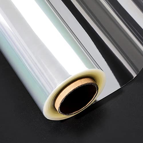 45cm x 30m Cellophane Wrap Clear 3 Mil Thickened Florist Wrapping Paper Roll Cellophane Roll Packing Wrap for Gifts Hamper Basket DIY Craft