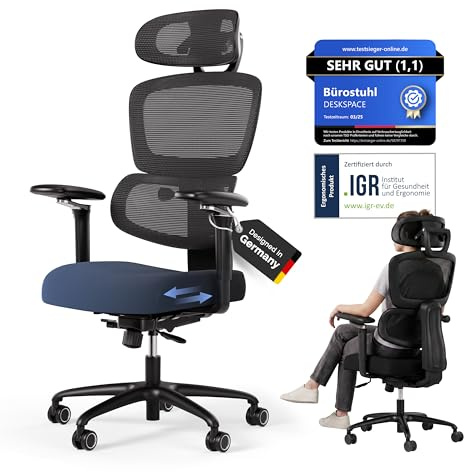 Move Pro kontorsstol ergonomisk upp till 150 kg (testvinnare) – 5 års garanti