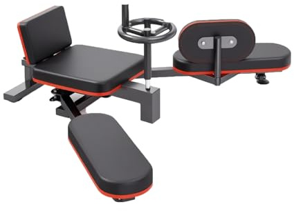 Kraftig Bensträckare, 210° Delad Maskin For Flexibilitet, Höftöppnings- Och Stretchhjälp, Med Vadderad Sittdyna Ryggstöd, For Yoga Fitnessdans, 200 Kg Lastkapacitet(Black1)