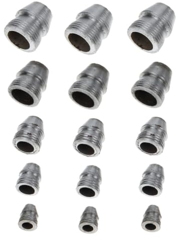 BCOATH 15 Pezzi Cunei di Sicurezza Rotondi in Ferro per Manico, Accessori per Attrezzi da Lavorazione Legno, Rinforzo Stabile Testa, Kit Utensili Martello
