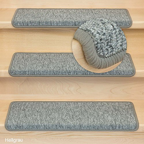 Kettelservice-Metzker Stufenmatten Monza im 15er SparSet Rechteckig Hellgrau