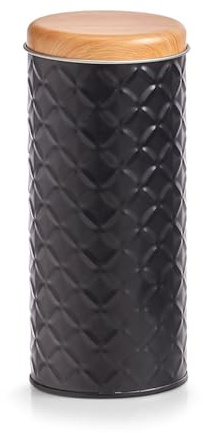 Zeller 19334 Vorratsdose Scandi, 680 ml, Metall, schwarz