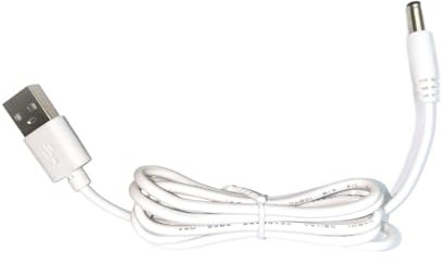 Ninnyi Usb to Dc5v Power Charger Cable Adapter for Hive Hub, Minirig Charging Cable(White;2m)