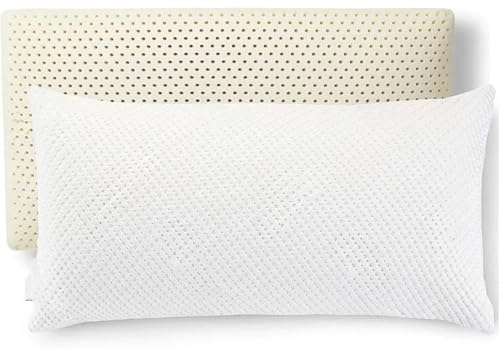 LPHFDCS Latex Pillow - Pressure Relief, Medium Firmness - King High Profile Bed Pillow