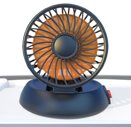 Wpsagek Fan für Auto, Autoventilatoren, die kalte Luft blasen | Einzelkopfkühlgerät - Klappende USB -leistungsstarken Kühlventilator, 3 Gears einstellbar, für LKWs Fahrzeuge Boote Van SUVs RVs