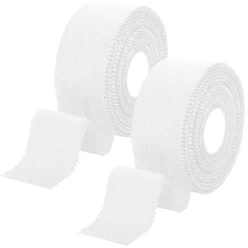 MOTIBACK Sporttape - 2 rollos de cinta deportiva profesional (2 x 2,5 cm x 13,7 cm), no elástica, para muñeca, dedos y articulaciones, respetuoso con la piel